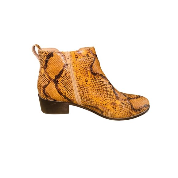 Vionic Hope Clara Snake Print Ankle Boot Arch Support Comfort Water resistant - Picture 12 of 12